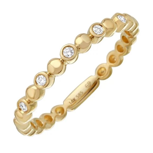 14k Yellow Gold Diamond Ring